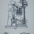 ELMER WOODWARD'S FIRST HYDRAULIC TURBINE WATER WHEEL GOVERNOR PATENT.