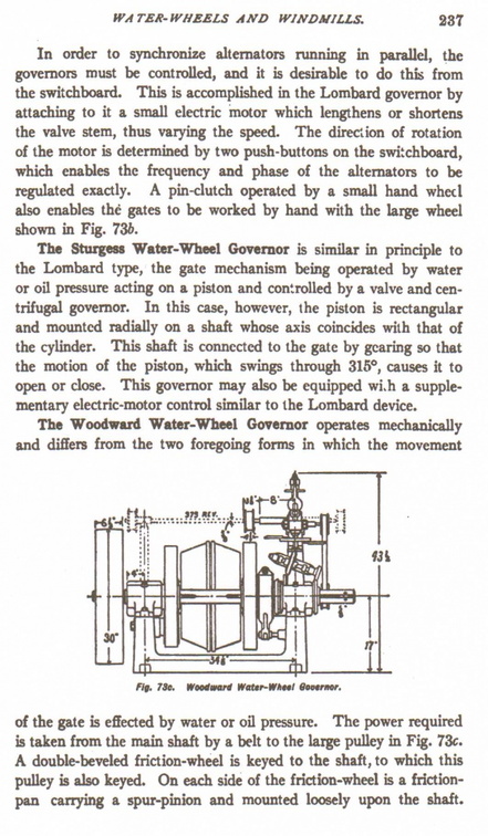 The Woodward Horizontal Compensating Type Turbine Water Wheel Governor Theory Of Operation.