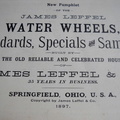 JAMES LEFFEL & COMPANY CATALOGUE, CIRCA 1897.