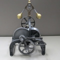 Amos Woodward's first friction water wheel governor.