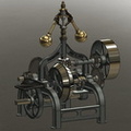Amos Walter Woodward's first patented governor contraption(patent number 103,813).