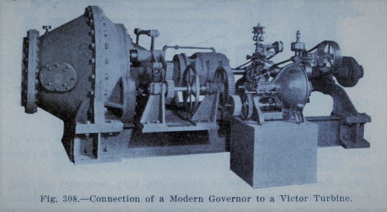 A Woodward governor connected to a Victor turbine.