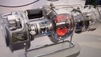 A Turboméca Makila Company gas turbine cutaway.