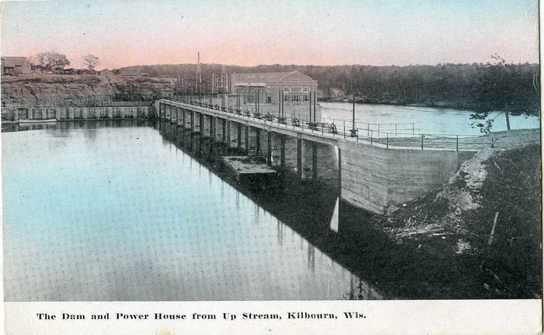 The Kilbourn Dam and Power house in the Wisconsin Dells.