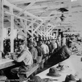 Dining room at the Pwer dam construction 1913..jpg