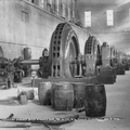 Interior view of the Allis-Chalmers generators installed in the Prairie du Sac power house in 1914.