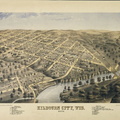 KILBOURN CITY MAP FROM 1870.