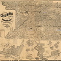 COLUMBIA COUNTY WISCONSIN MAP FROM 1861.