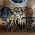 Obsolete Woodward water wheel governor components.