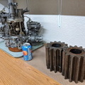 Some of Woodward's largest oil pump gears manufactured for hydraulic governor control systems.