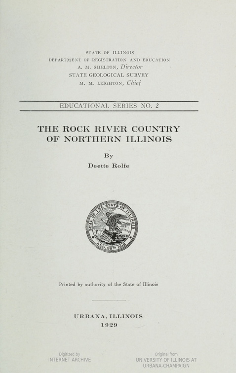 The Rock River Country of Northern Illinois.