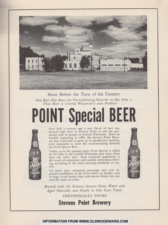 Point Special Lager Beer...Since Before the Turn of the Century.
