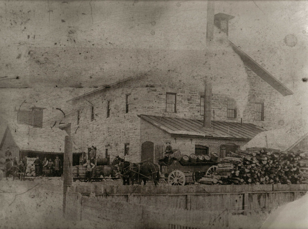 One of the earliest know pictures of the Stevens Point Brewery   Circa 1890 s-xx