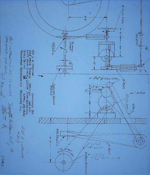 Blue print drawing history project.