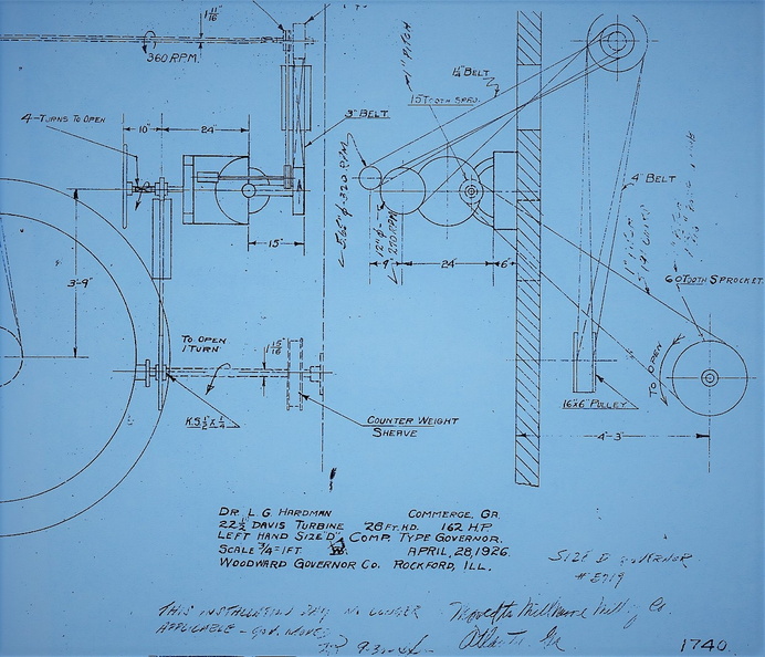 Blue print drawing history project.