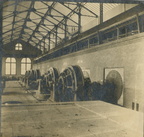 Inside the hydro-electric power house.
