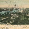 Looking toward the Rockford Water Power Factory District.