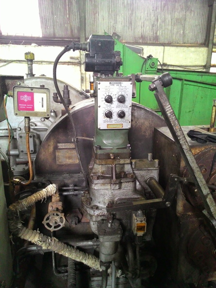 A Woodward UG8 governor application on a small steam turbine.