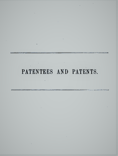 Patent history project.