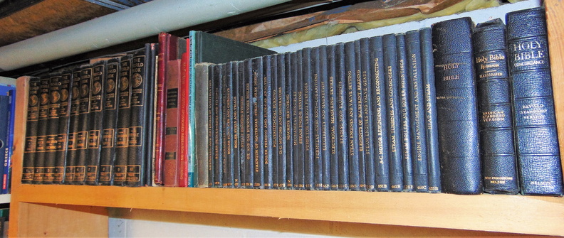 A few vintage engineering books in the collection.