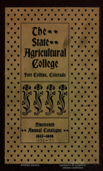 The State Agricultural College in Fort Collins, Colorado.