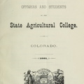 The State Agraculture Collage in Fort Collins, Colorado.