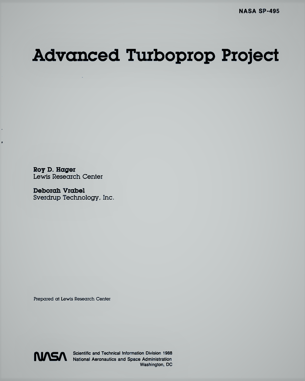 Advanced turboprop project.