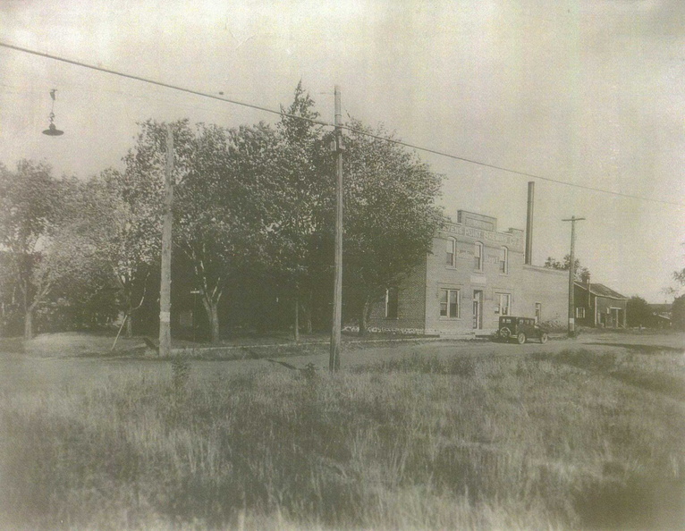 Along Water Street looking at the Stevens Point Brewing Company's office and Bottle Works, circa 1927..jpg