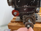 Pulling the cam out.