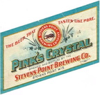A Stevens Point Brewery beer label from the 1960's.