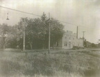 Along Water Street looking at the Stevens Point Beverage Company's Bottle Works and office, circa 1927.