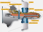 Schematic drawing showing the Woodward governor.