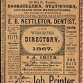 THE WORCHESTER DIRECTORY, CIRCA 1867.