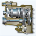 A hydraulic constant speed drive for an AC alternator for a aircraft gas turbine engine.