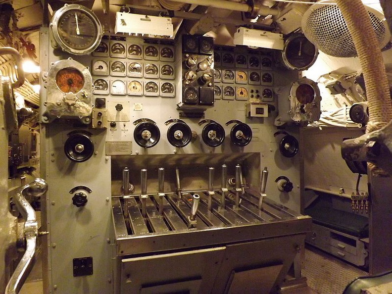 A Woodward Governor Company submarine control system(upper center of the control area)..jpg