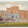 Brewer Brad's Stevens Point Brewery postcard printed in 1908.