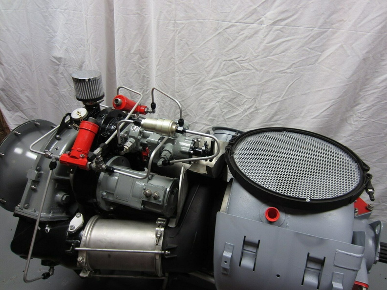 A BOEING 502 SERIES JET ENGINE WITH A WOODWARD FUEL CONTROL..   1.jpg