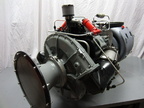 A BOEING 502 SERIES JET ENGINE WITH A WOODWARD FUEL CONTROL..   2