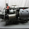 A BOEING 502 SERIES JET ENGINE WITH A WOODWARD FUEL CONTROL..   4