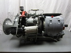 A BOEING 502 SERIES JET ENGINE WITH A WOODWARD FUEL CONTROL..   4