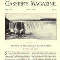 THE USE OF THE NIAGARA WATER POWER.