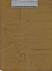 An original blue print drawing of the beer pasteurizer machine still in the Stevens Point Brewery.