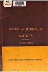 WATER OR HYDRAULIC MOTORS.