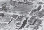 A aeroplane view of the Stevens Point Brewery, circa 1968.