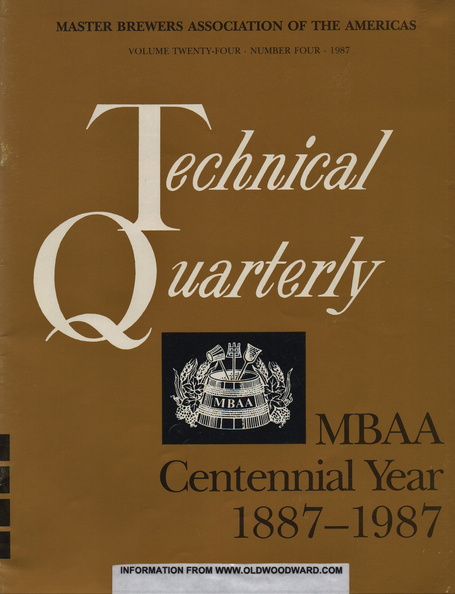 MBAA Centennial Year 1887-1987