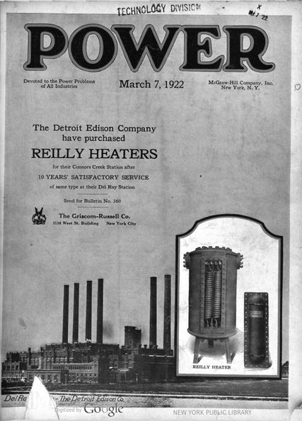 POWER MAGAZINE FROM 1922.