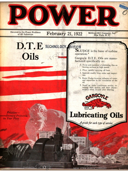 POWER MAGAZINE FROM 1922.