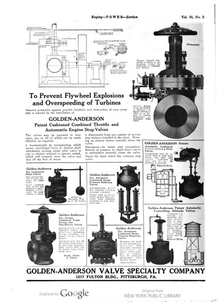 POWER MAGAZINE AD FROM 1922.