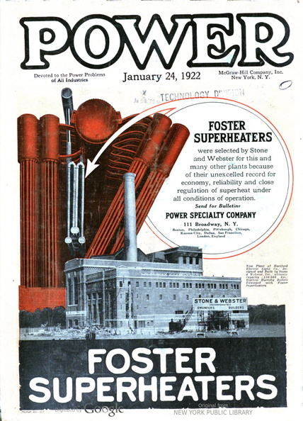 POWER MAGAZINE FROM 1922.