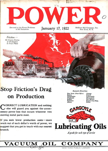 POWER MAGAZINE FROM 1922.